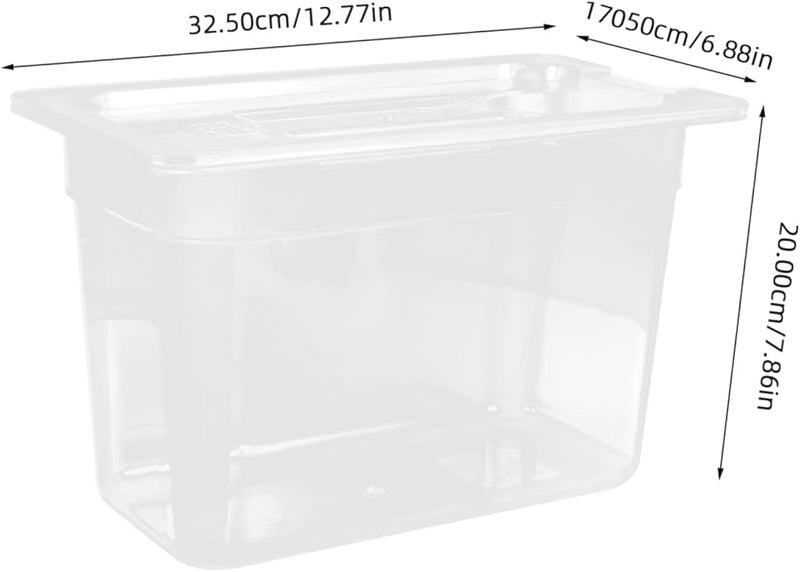 UTHCLO حاوية تخزين طهي بطيء شفافة طهي بطيء تخزين طعام المطبخ - Image 2